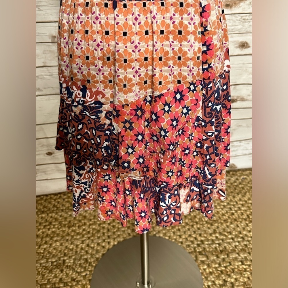 CAbi ‘Isabel’ multicolored patchwork boho chic ti… - image 2